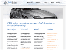 Tablet Screenshot of caddesign.nl